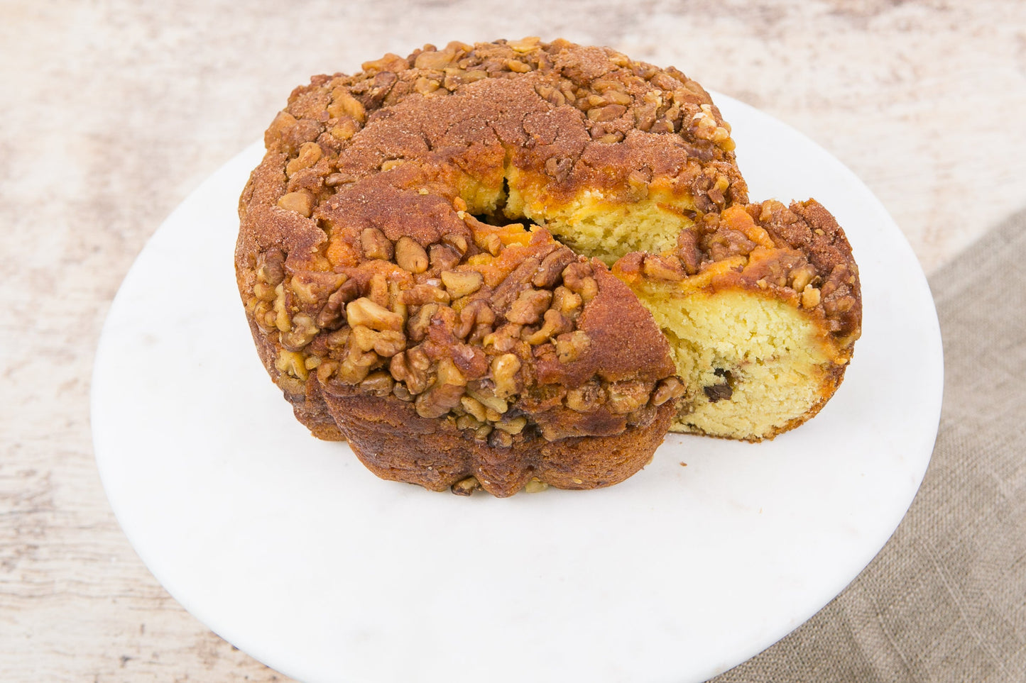 Native American Cinnamon Walnut Coffee Cake